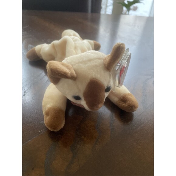 Ty Snip The Siamese Cat 1996 Beanie Baby Mint Tag With Tag Protector - Picture 7 of 13